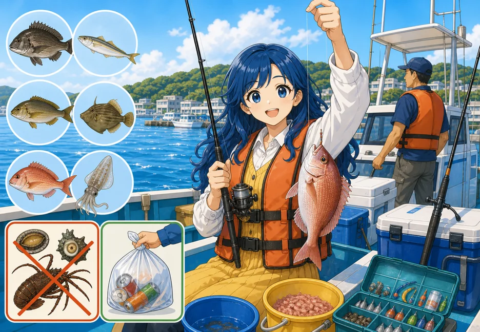 【保存版】館山・南房総で海釣りを楽しむ入門ガイド｜魚種別シーズン・遊漁船（乗合船）・遊漁ルール
