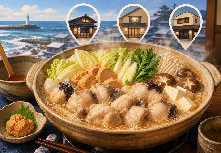 大洗のあんこう鍋・どぶ汁が食べられる店3選｜寿多庵・ちゅう心・なかむら（住所・営業時間・冬の予約）